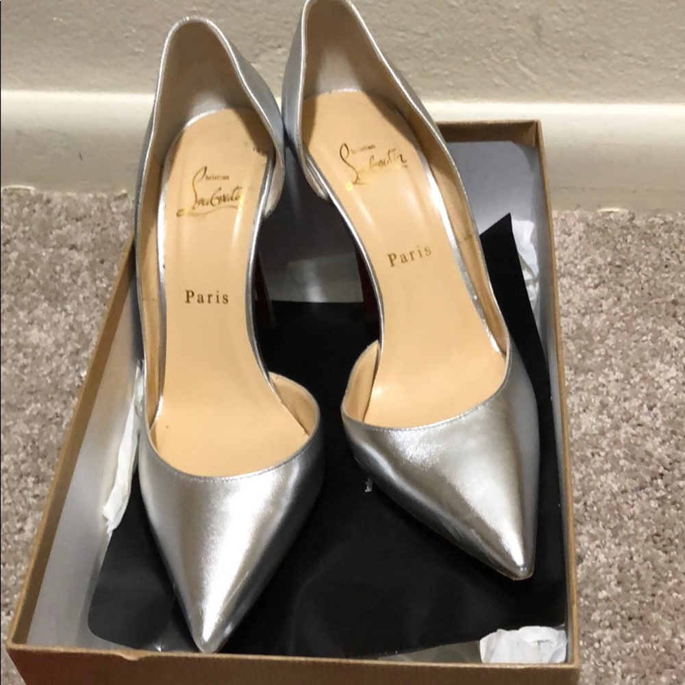 Christian louboutin Iriza silver 39